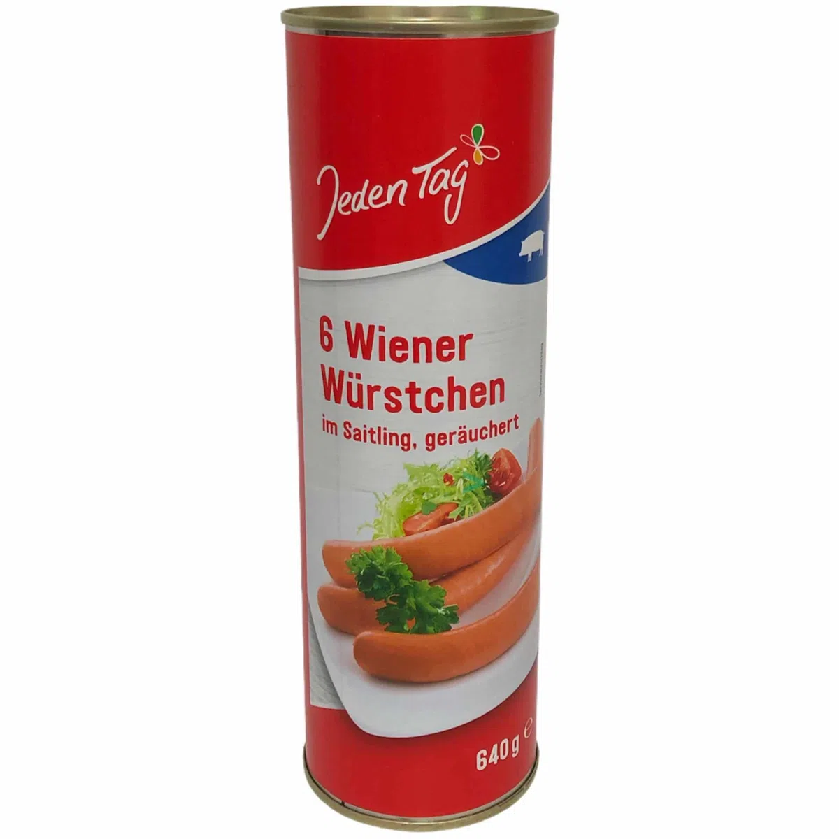 Jeden Tag Wiener Würstchen im Saitling geräuchert 3er Pack (18x50g) + usy Block