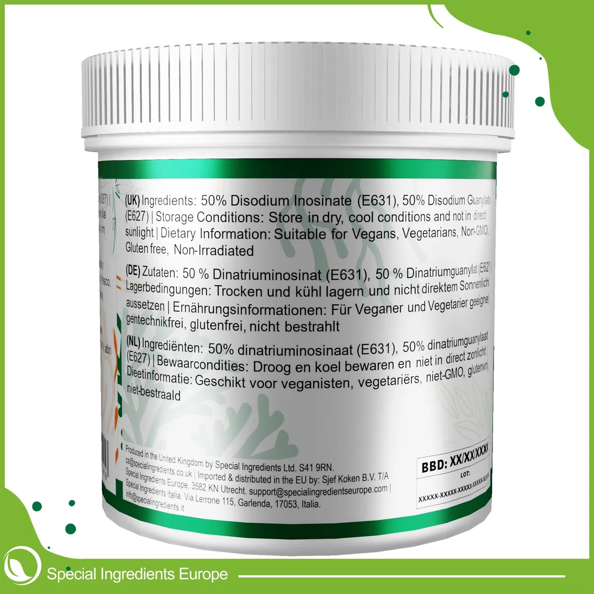 Special Ingredients Flavour Enhancer 100 g - Vegan Geschmacksverstärker für Saucen, Suppen & Marinaden, Pflanzlicher MSG-Ersatz, Glutenfrei, Nicht-GVO - Premium-Qualität