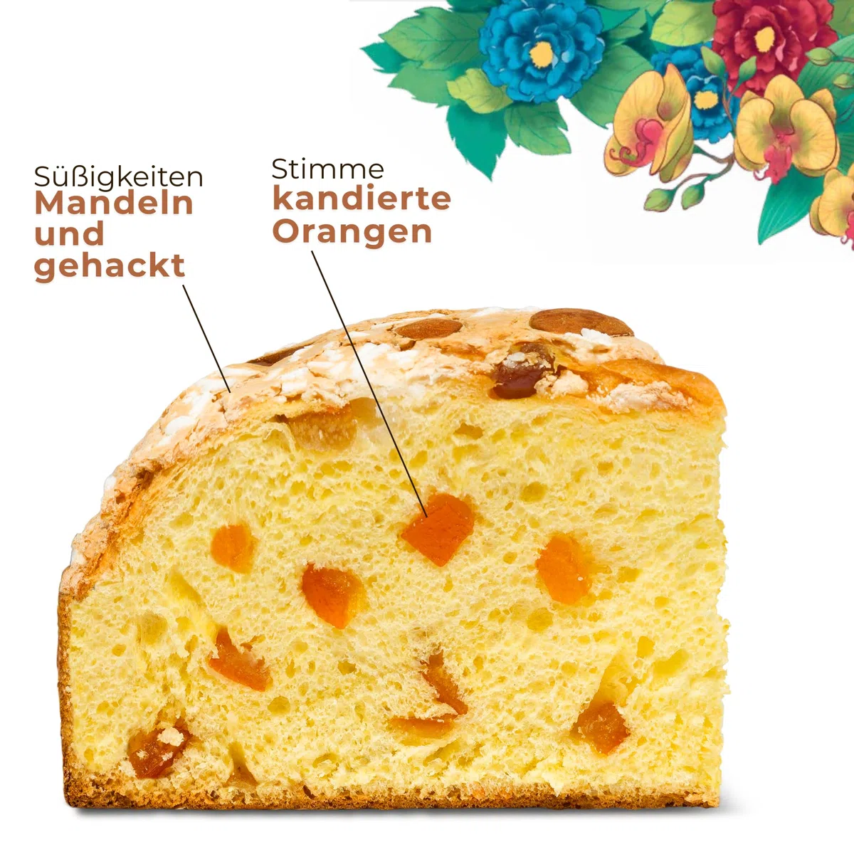 Handgemachte klassische Oster-Taube 750gr - Pasticceria Fraccaro 1932, Osterkuchen mit weichem und duftendem Teig, kandierten Orangenschalen, Mandelglasur und Kristallzucker, Bauletto-Linie