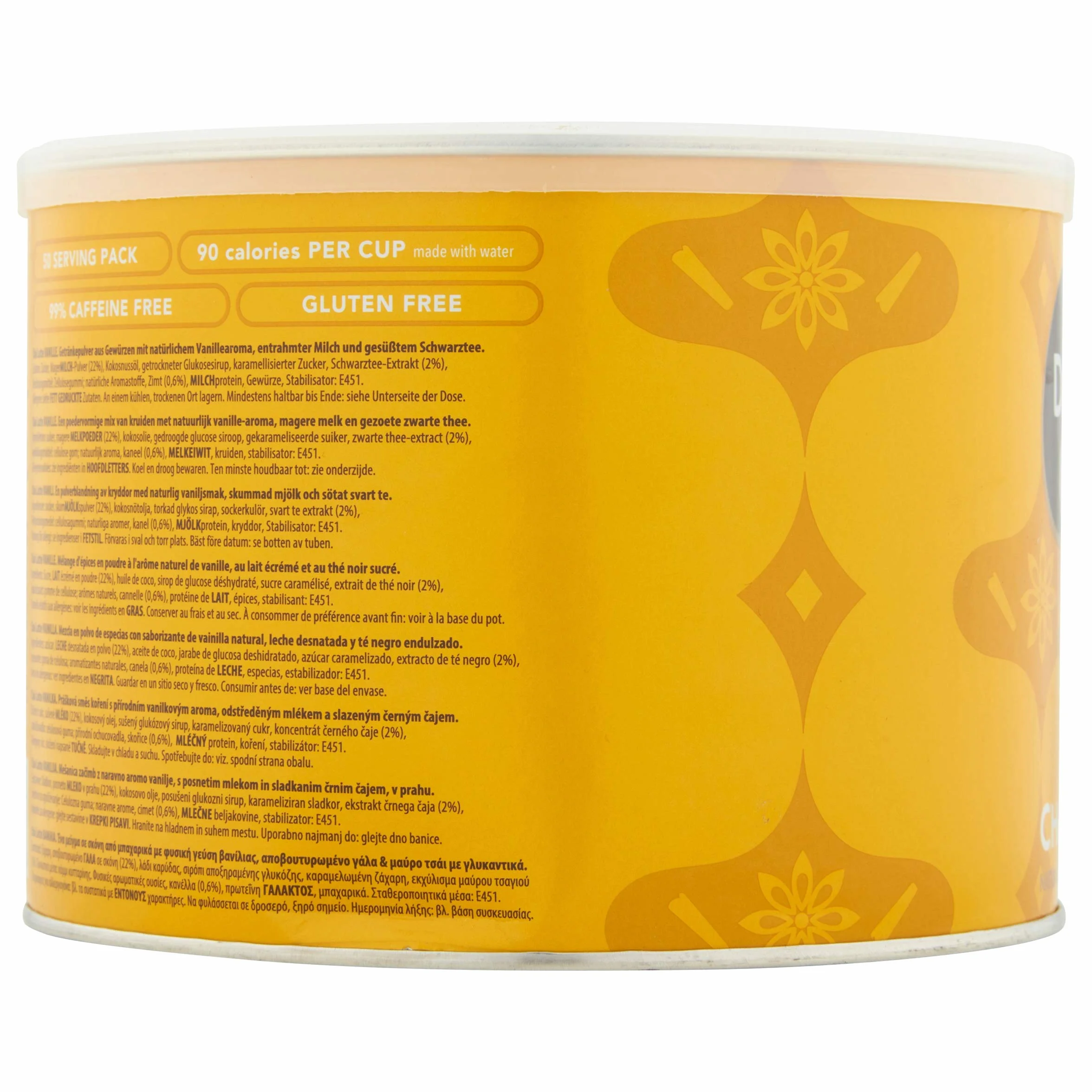 Drink me Chai Vanilla Chai Latte 1kg (1er Pack) - Einfach Wasser hinzufügen, Vanilla Chai Latte Pulver (50 Portionen)