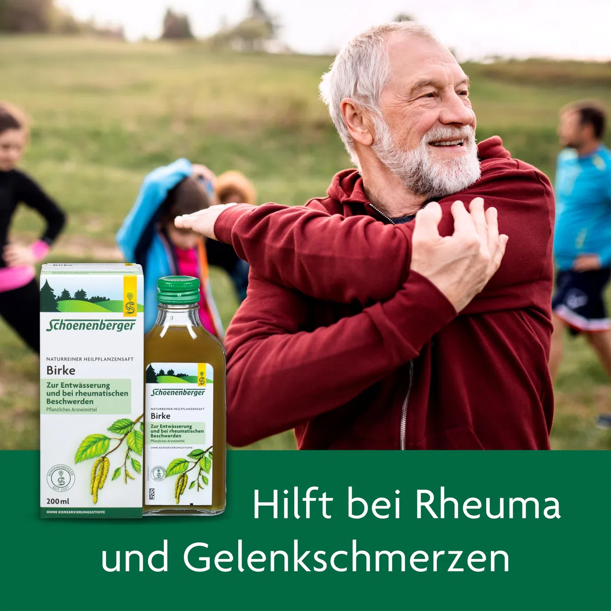 Schoenenberger - Birke naturreiner Heilpflanzensaft - 3x 200 ml (600 ml) Glasflaschen - unterstützende Behandlung bei rheumatischer Beschwerden - Durchspülungstherapie bei Harnweges-Infekten
