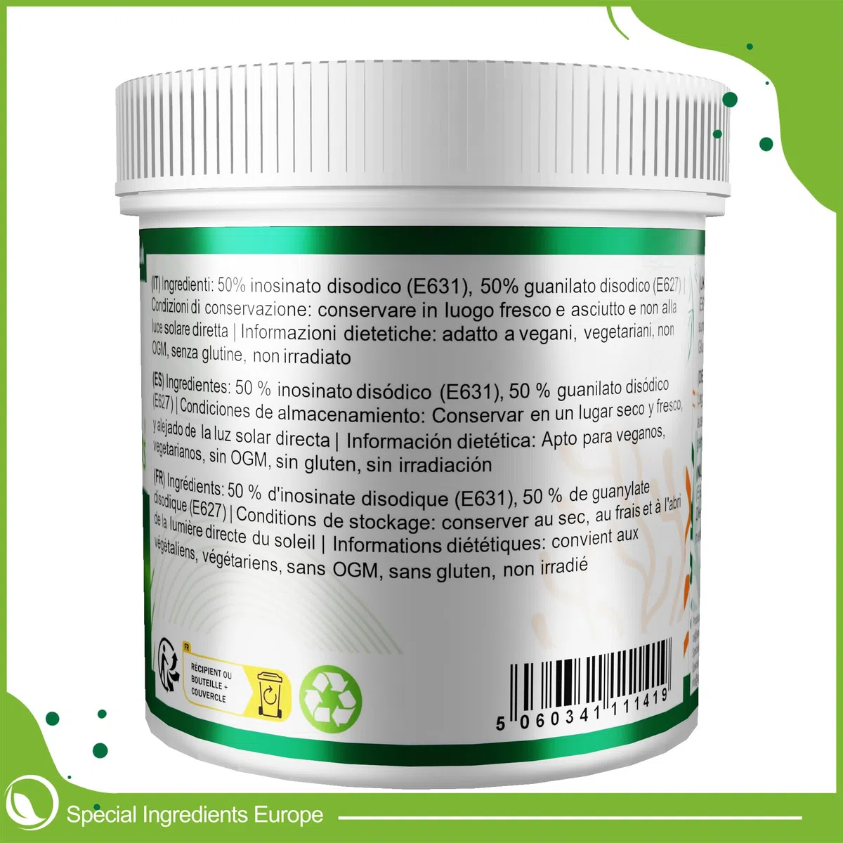 Special Ingredients Flavour Enhancer 100 g - Vegan Geschmacksverstärker für Saucen, Suppen & Marinaden, Pflanzlicher MSG-Ersatz, Glutenfrei, Nicht-GVO - Premium-Qualität