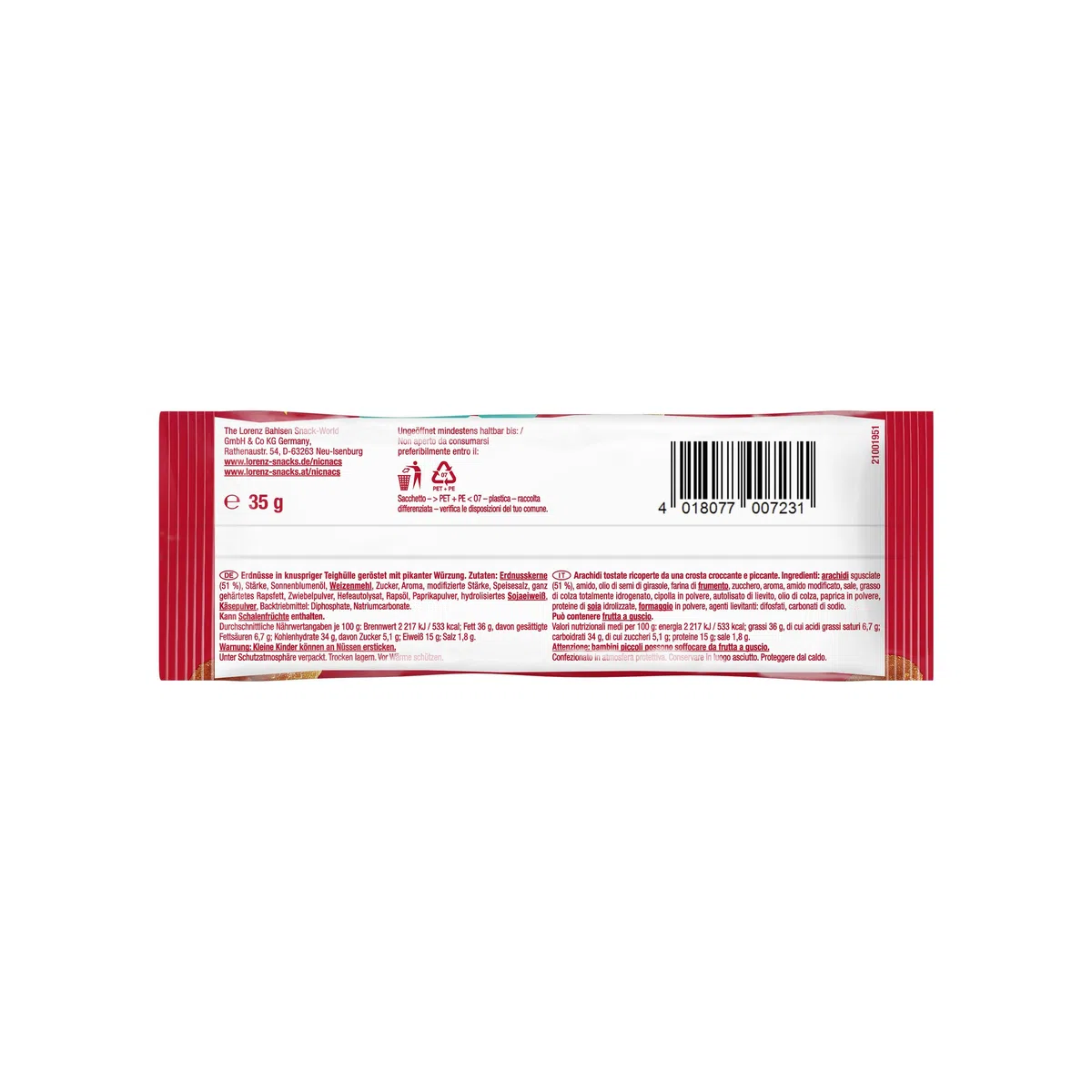 LORENZ | NicNac's Original | 24 x 35g | vegetarisch