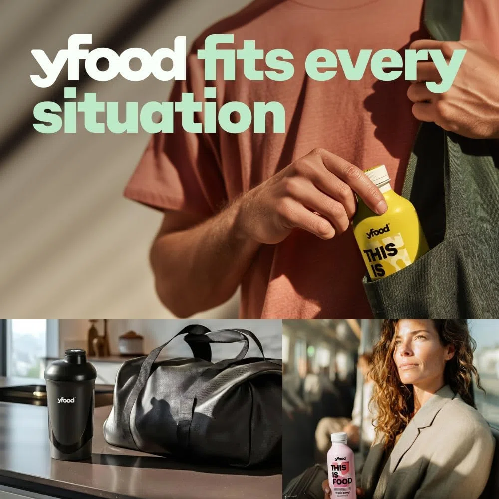 yfood Drink Crazy Coconut, Leckere Trinkmahlzeit für unterwegs, THIS IS FOOD Drink, 33g Protein, 26 Vitamine und Mineralstoffe, 6 x 500ml, Geschmack Kokosnuss, inkl. 1,50 € Pfand