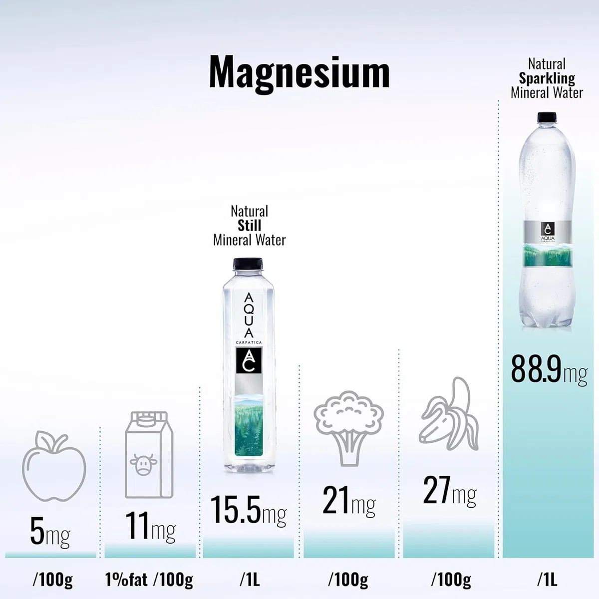 AQUA CARPATICA 1 L x 12 Still Water Premium Natürliches Mineralwasser, Mit Natürlichen Elektrolyten, 100% Recycelbar, BPA Frei, Perfekt für die Zubereitung von Babynahrung