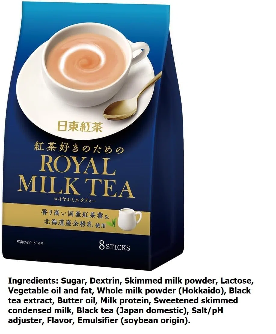 Nittoh Kocha Royal Japanese Instant Milk Tea, 8 Beutel, Doppelpack