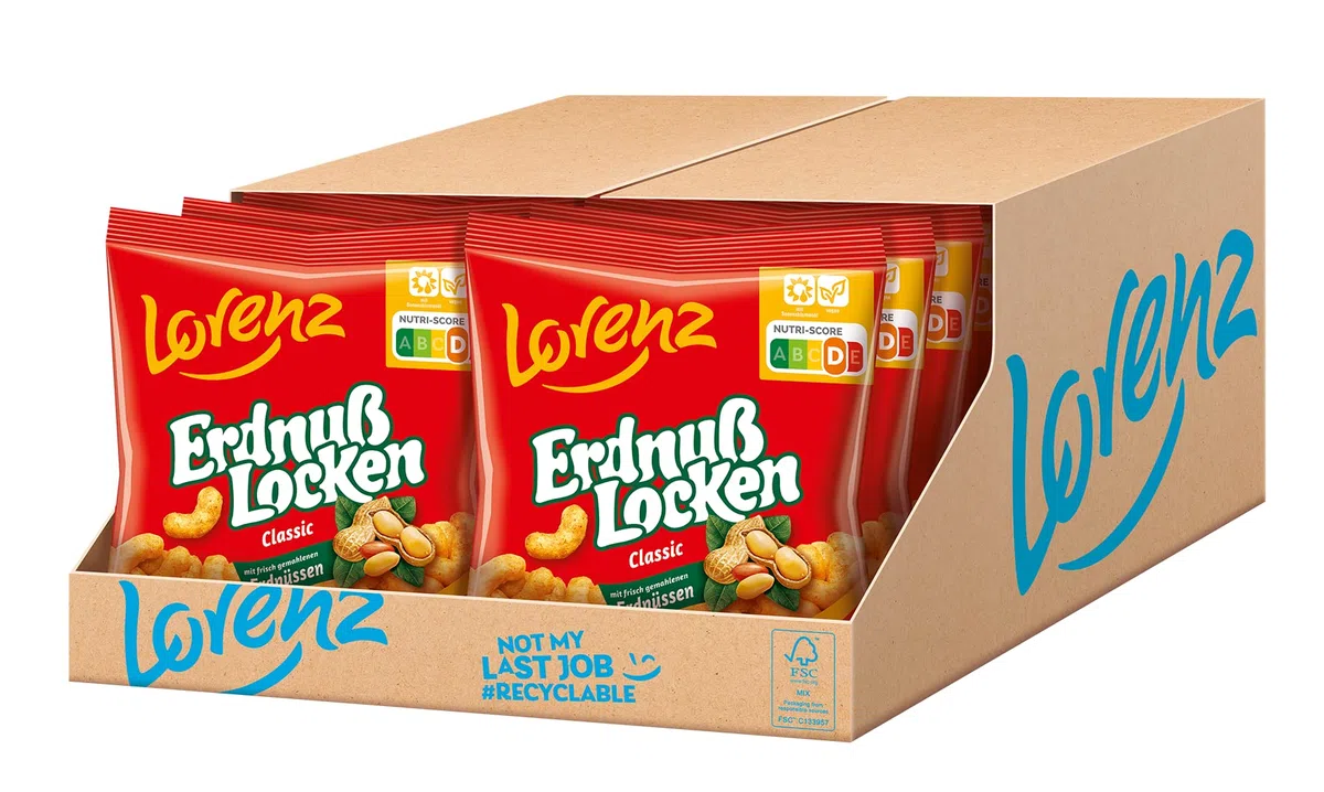 LORENZ | Erdnußlocken Classic | 20 x 30 g | vegan