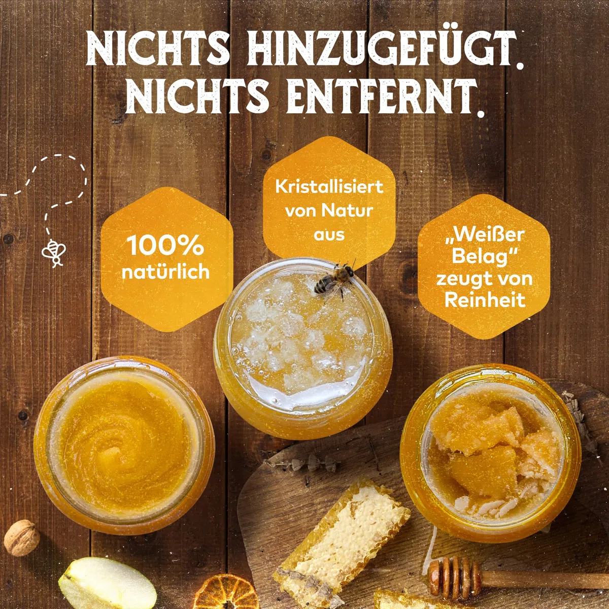 Q Honey Roher Wildblütenhonig 1kg, Imkerhonig aus Litauen, Platin 2026 | Naturbelassener Honig ohne Zusätze, ungefiltert - London Honey Award Platin 2026, ideal für Frühstück, Tee & Brot