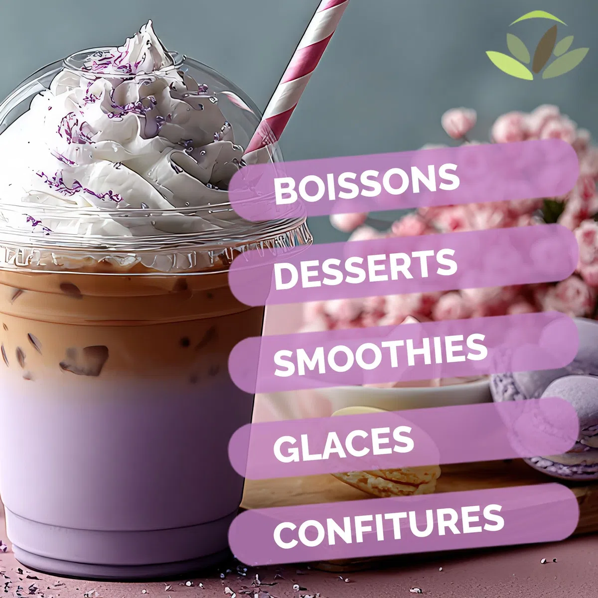 Herbes du Monde - Ube Pulver 100 g - Violette Yamswurzel aus den Philippinen - Für Smoothies, Latte und Desserts