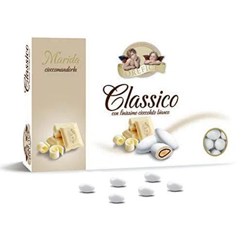 Italienisch Hochzeitsmandeln für Gastgeschenke mit Weiß Schokolade | 90 Stücke