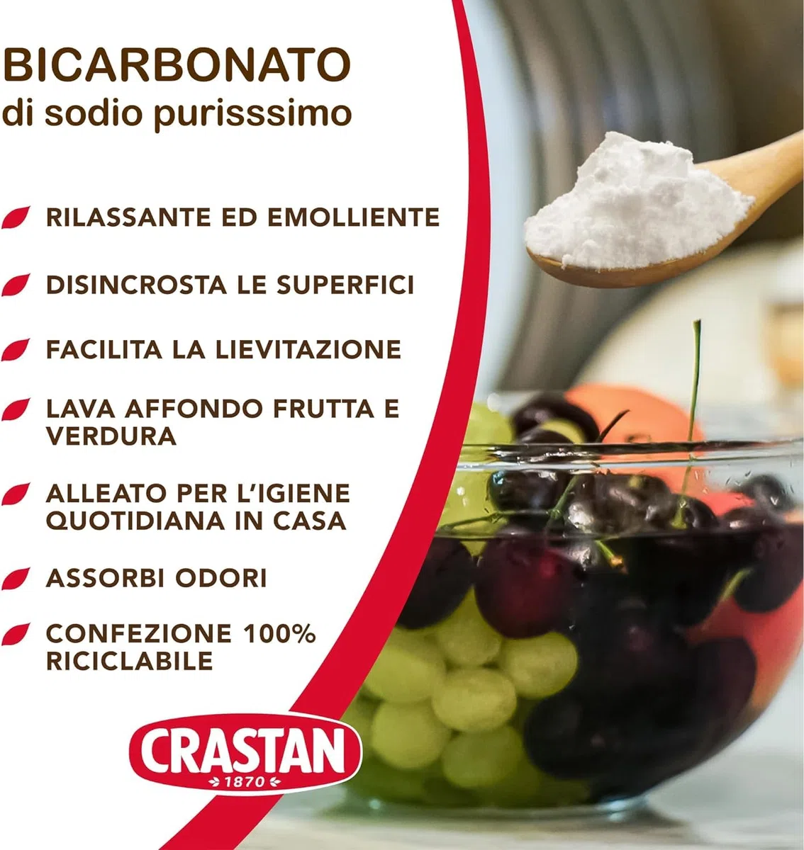 Italian Gourmet Bundle Natron/Natriumbicarbonat 3x 750g + Italian Gourmet Polpa Gratis – Reines Bicarbonat für Küche, Backen, Haushalt, Reinigung, Gerüche, Lebensmittelanwendung & Vorrat 2,25kg