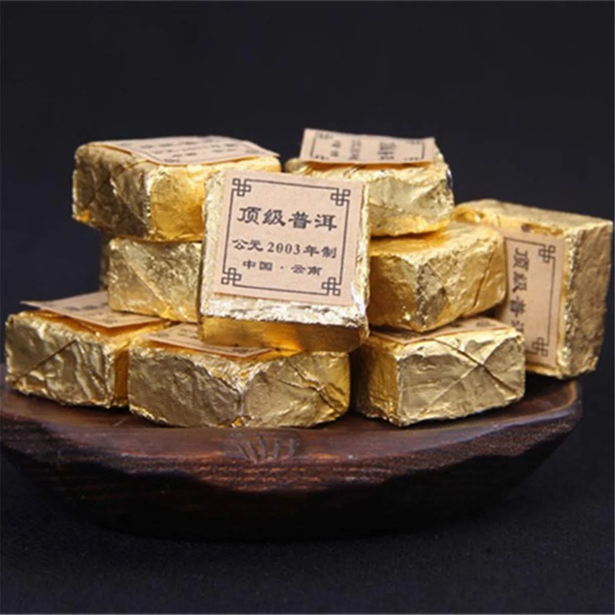100g Puer Tea Bio-Natur-Pu'er-Ziegel-Schwarztee Komprimiertes gesundes Getränk