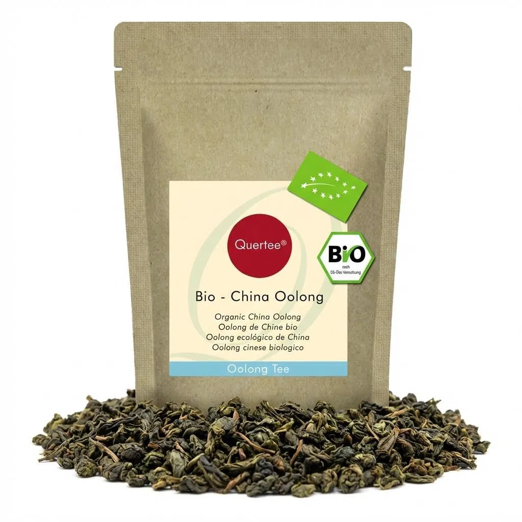 Bio Oolong Tee - China Oolong Tee Bio - 250 g loser Tee ohne Zusätze & ohne Aromastoffe für über 100 Tassen Tee von Quertee