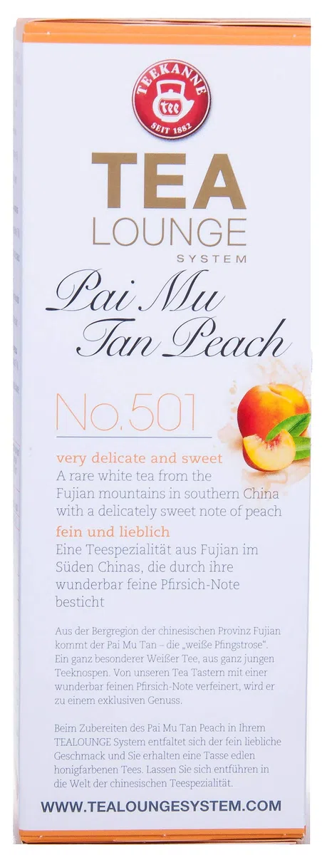 Teekanne Tealounge Kapseln - Pai Mu Tan Peach No. 501 Weißer Tee (3x8 Kapseln)