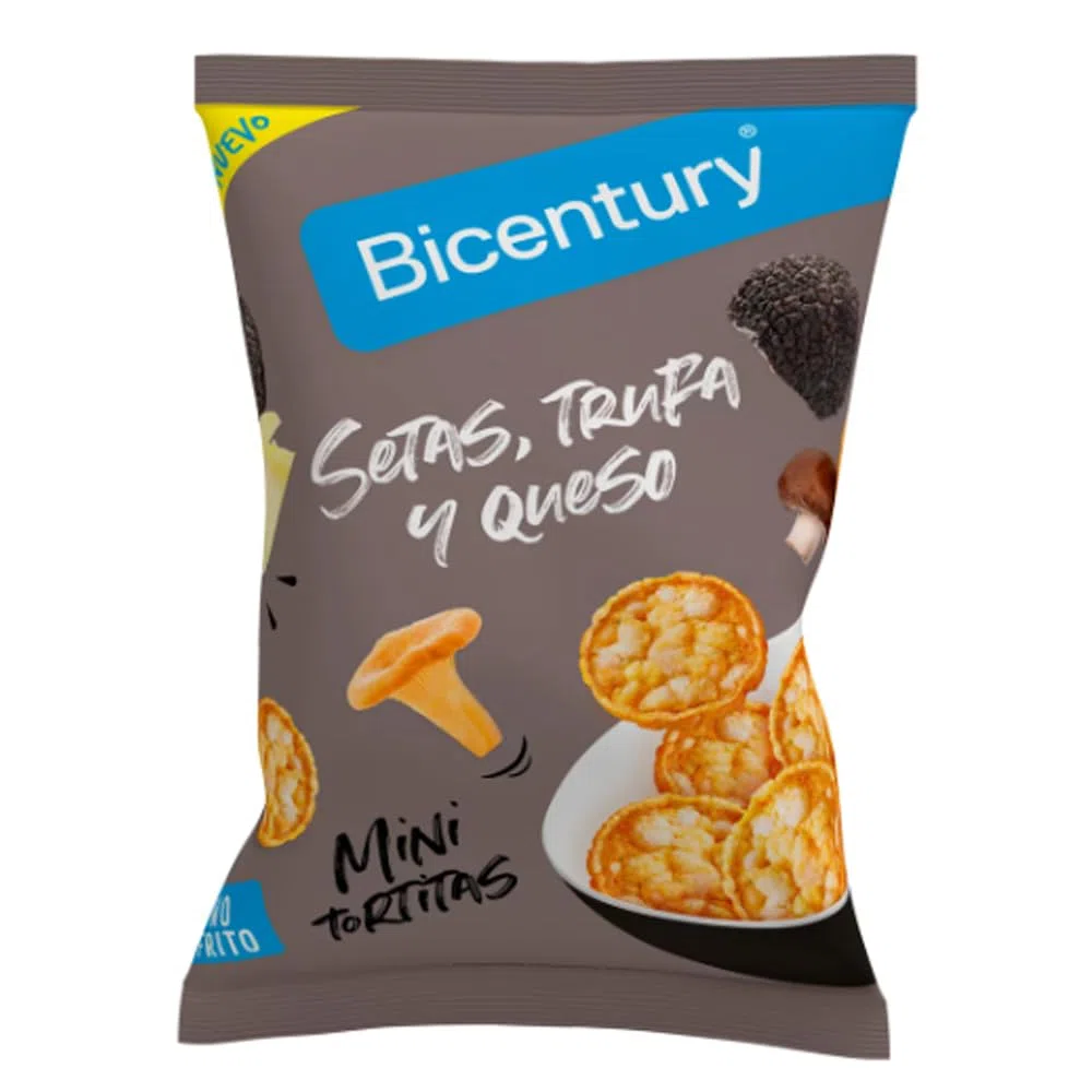 Mini-Maiswaffeln mit Pilz-, Trüffel- und Käsegeschmack B1SÑ. 70 g. 6er-Pack.