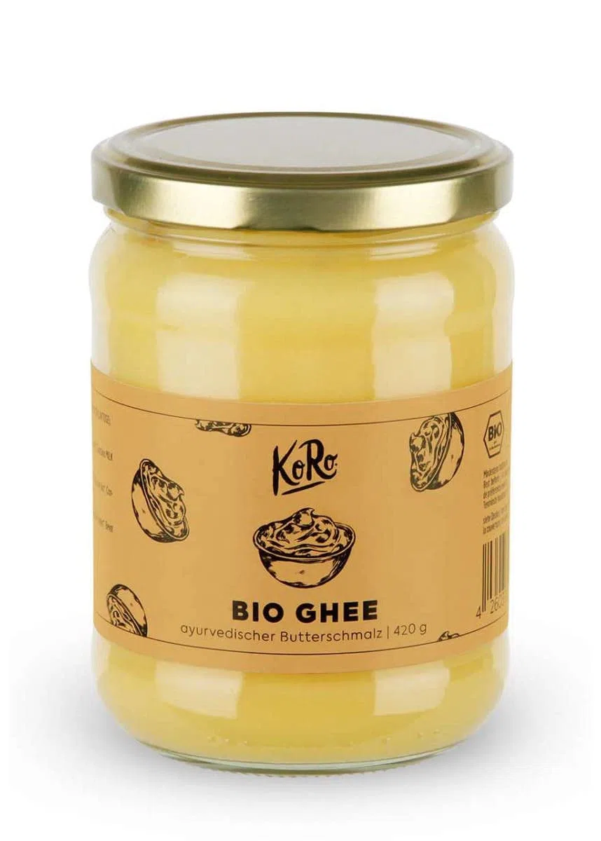 KoRo - Bio Ghee 420 g - Butterschmalz - Ayurveda - geklärte Butter - Butterreinfett