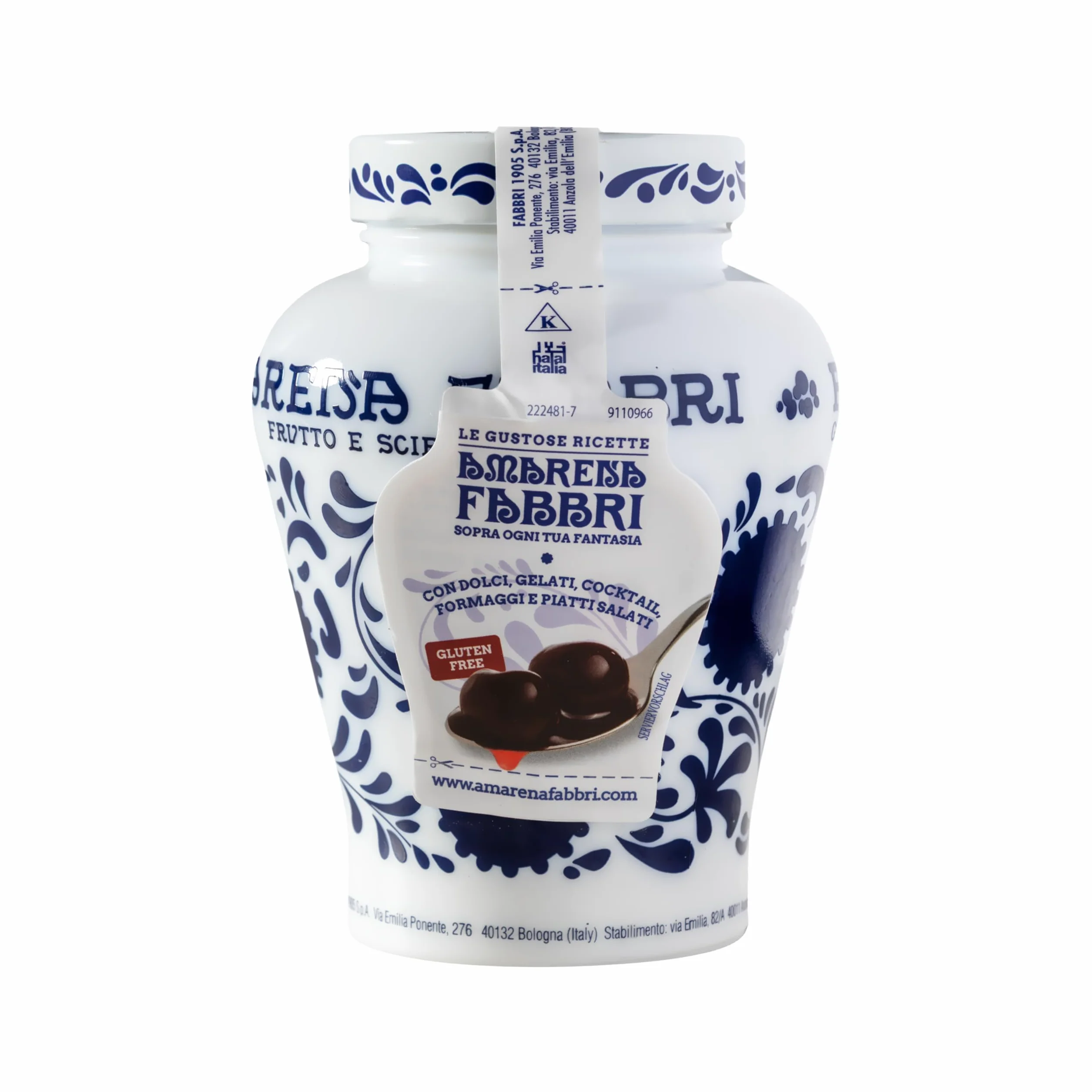 Fabbri Amarenakersen 600g Becher (Amarena Kirschen)