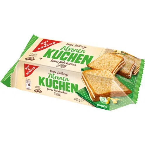 Gut & Günstig Zitronenkuchen, 6er Pack (6 x 400g)