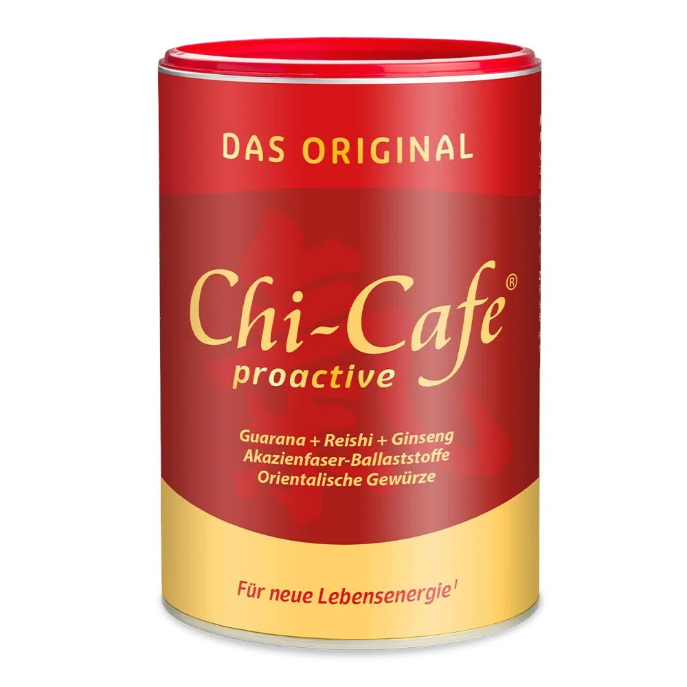 Dr. Jacob's Chi-Cafe proactive 360 g Dose I Kaffeehaltiges Getränkepulver I wild und würzig I mit Akazienfaser Ballaststoffen, Kaffee, Guarana, Ginseng, Gewürzen I Kaffee Alternative I 72 Tassen