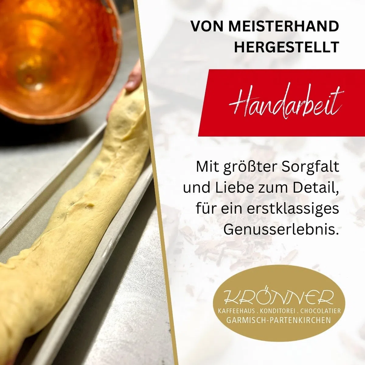 Krönner Mohn Stollen 500 g – Traditionelles Gebäck für die Festtage – Leckere Christstollen ohne künstliche Zusatzstoffe – Handgemachtes Weihnachtsgebäck in Premium-Qualität