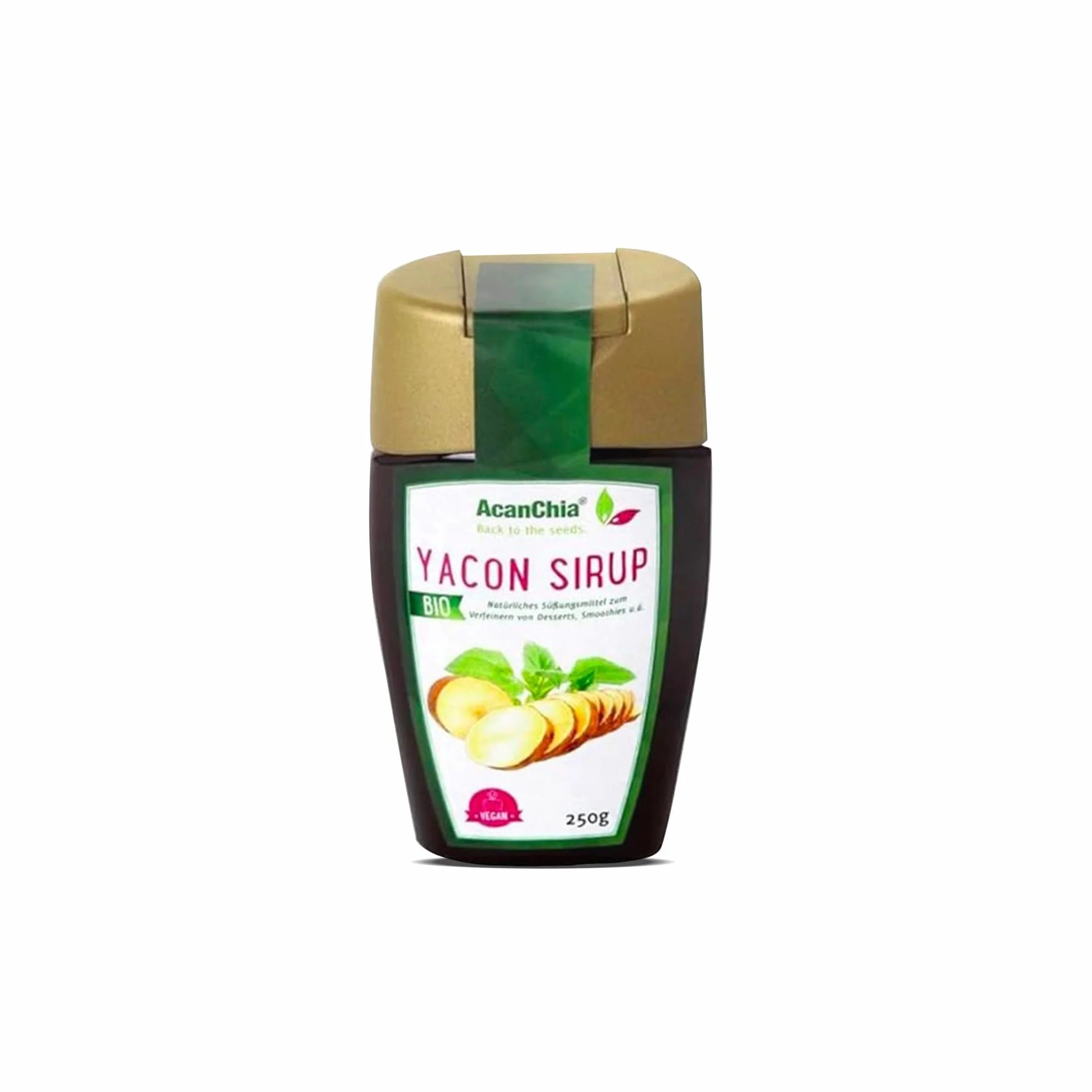 Bio Yacon Sirup 250g – Rohkostqualität – Natürliche Alternative zu Zucker mit hohem Ballaststoffgehalt (FOS) – Niedriger glykämischer Index – Vegan & Pur
