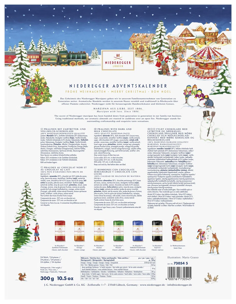 Niederegger Adventskalender Pyramide 300g