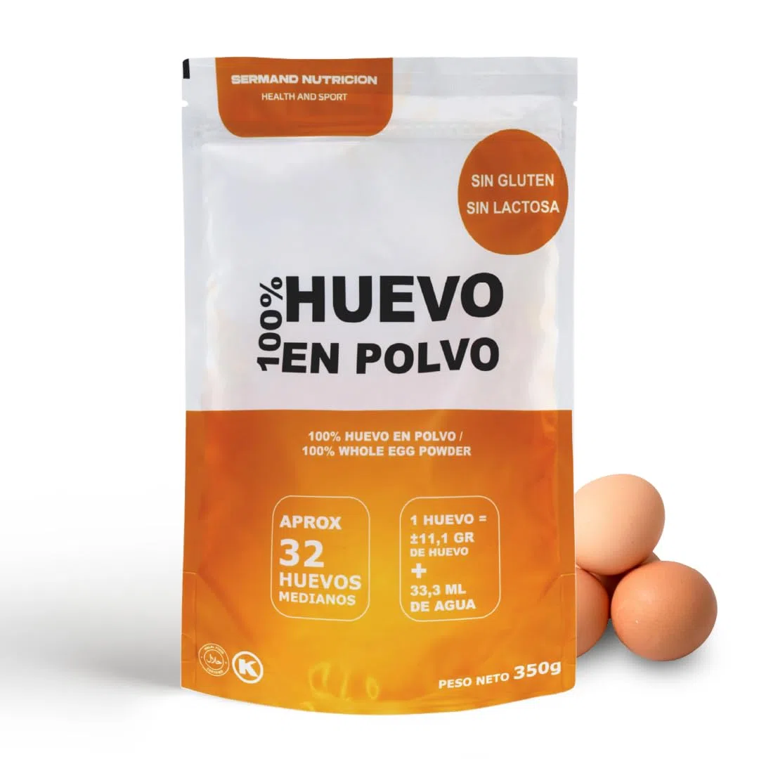 Eipulver (350 g) | Pasteurisiertes Ei in Pulverform | Getrocknetes Ei | Ohne Zusatzstoffe | Glutenfrei & laktosefrei | Zip-Beutel Verpackung