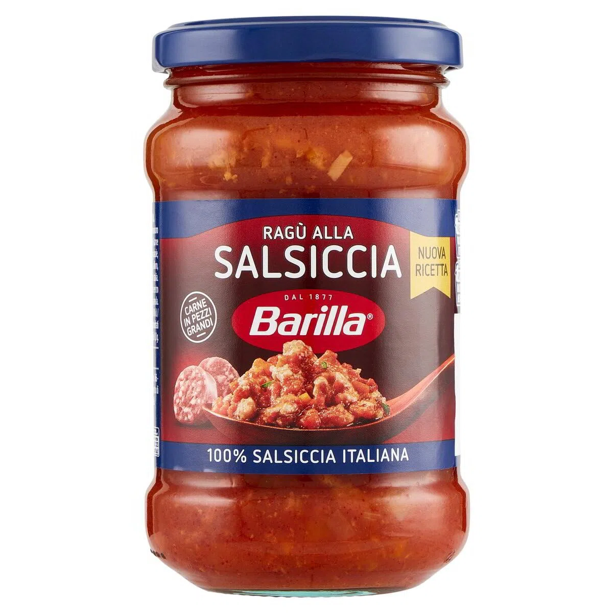Sugo Ragù Salsiccia Condimento per Pasta, Fertig Soße mit 100% italienischer Wurst, 3x 300g + Italian Gourmet polpa 400g