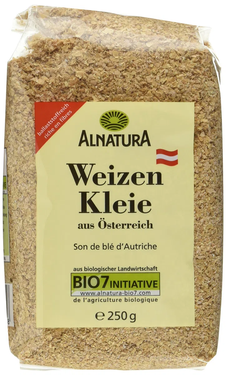 Alnatura Bio Weizenkleie, 6er Pack (6 x 250 g)
