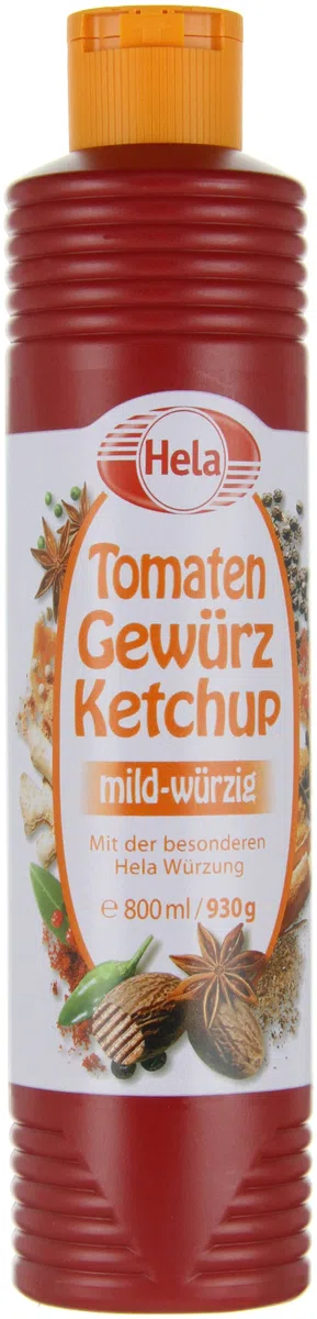 Hela Gewürz Ketchup Tomate mild (6 x 800 ml)