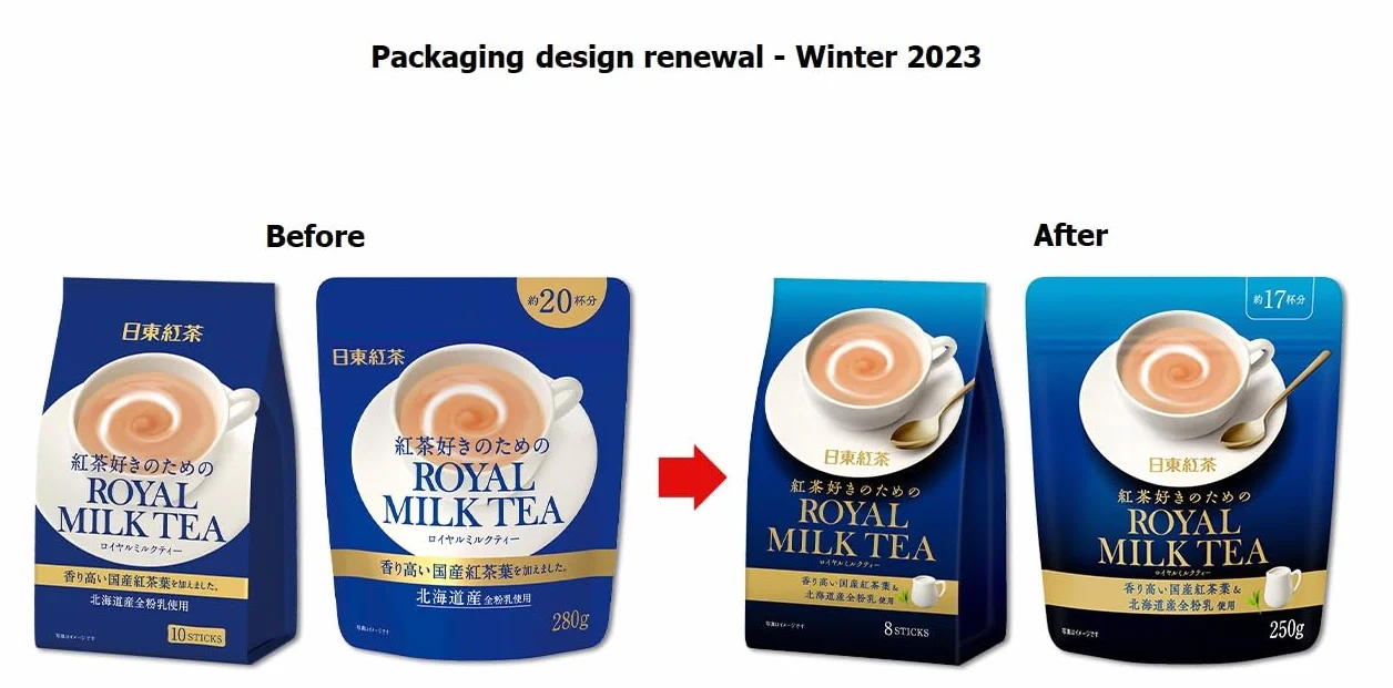 Nittoh Kocha Royal Japanese Instant Milk Tea, 8 Beutel, Doppelpack