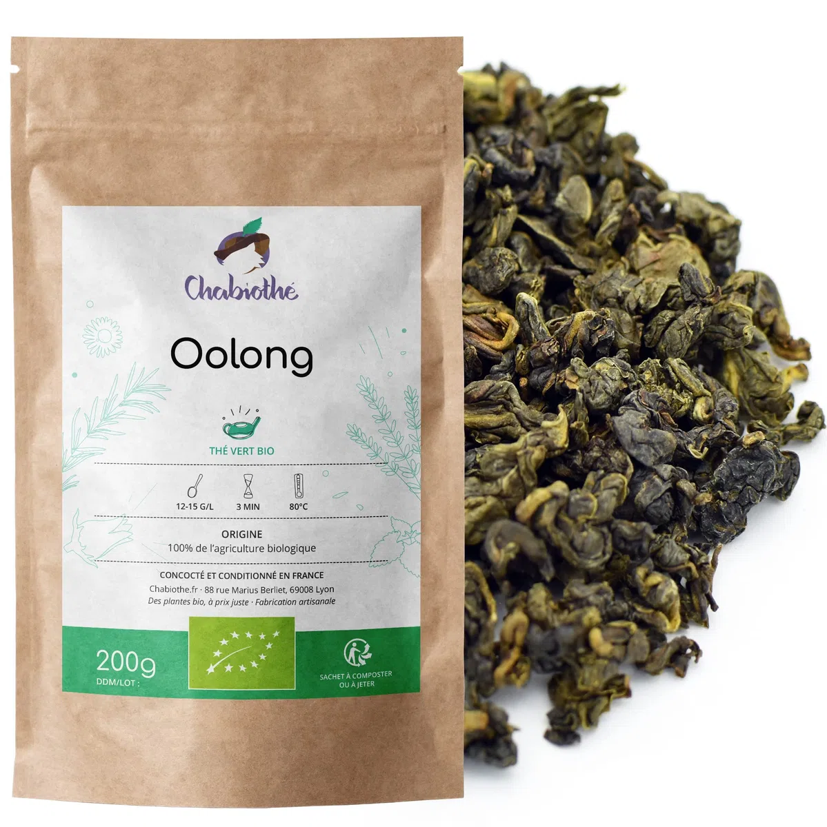 BIO Oolong Tee 200g - Chabiothé - Blauer Tee Oder Wulong