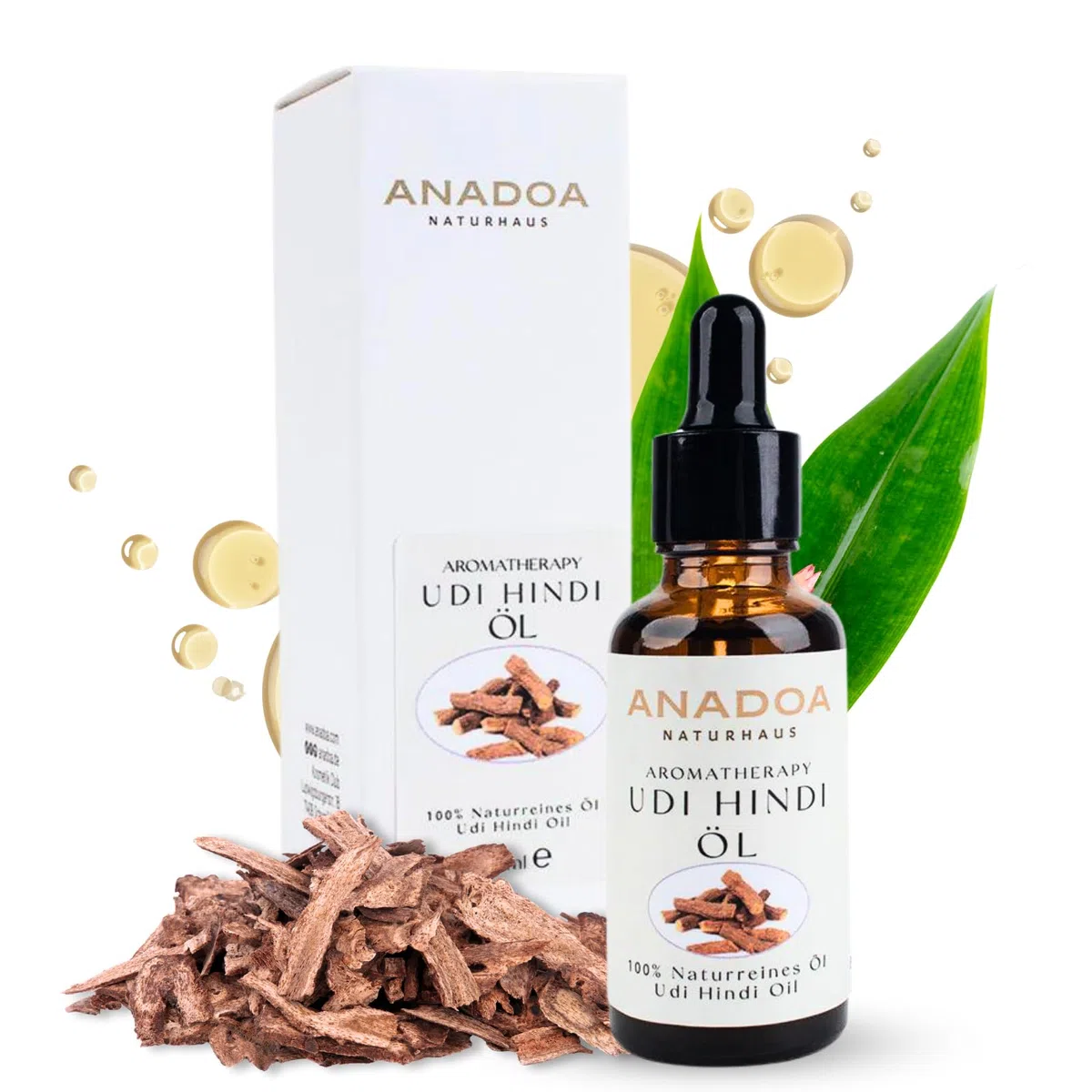ANADOA Udi Hindi Öl 30 ml – Naturrein & Traditionsreich | Qust Al Hindi Costusöl (Dolomiaea costus) | Kaltgepresstes Naturöl | Für Pflege, Massage & Aromatherapie