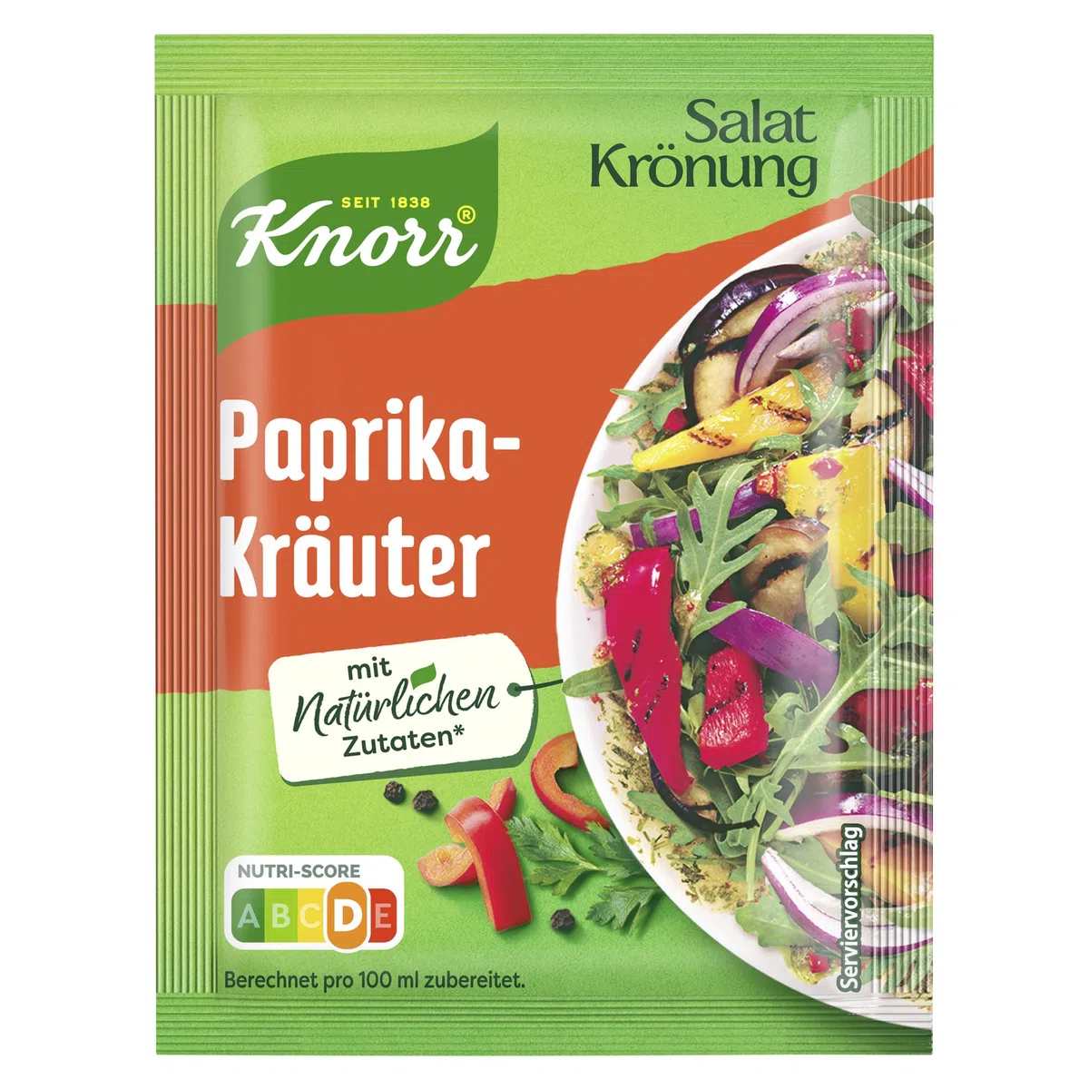 Knorr Salatkrönung Paprika Kräuter für ein leckeres Salatdressing mit natürlichen Zutaten* 15x 5er Pack
