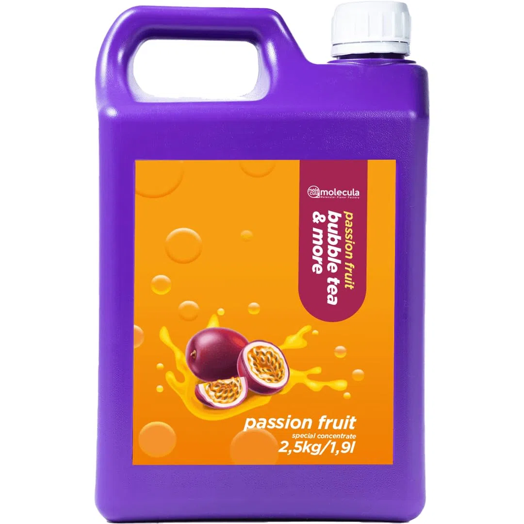 Fruchtsirup Für Bubble Tea Sirupe Früchte 2,5kg 1900 ml Passionsfrucht 100% Vegan