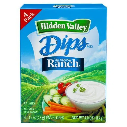 Hidden Valley Dips Mix - Original Ranch - 1 oz - 4 Count by Hidden Valley