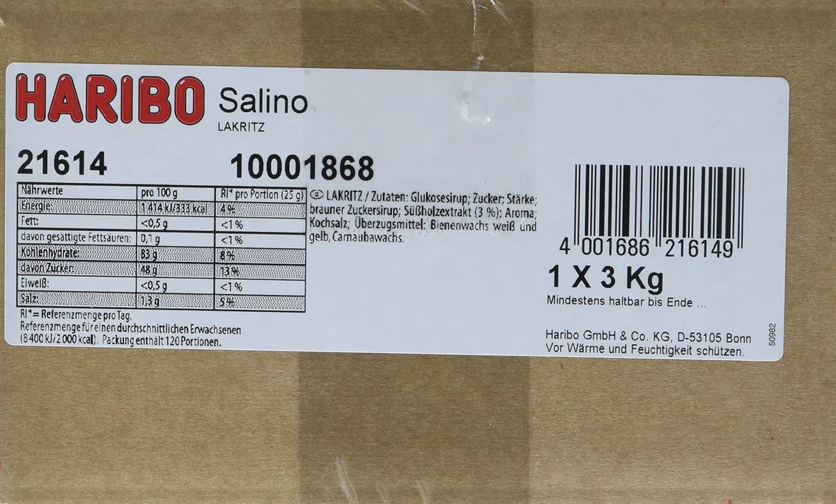 HARIBO Salino 3 kg, 1er Pack (1 x 3 kg)